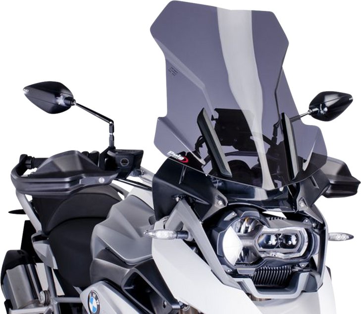 Puig Hi-Tech Parts Touring Windscreen - 21-1/2" - Dark Smoke - Bmw 6486F