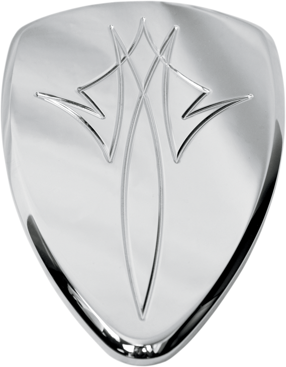 Baron Replacement Bak Air Cleaner Cover - Pinstripe - Chrome Ba-2800-13