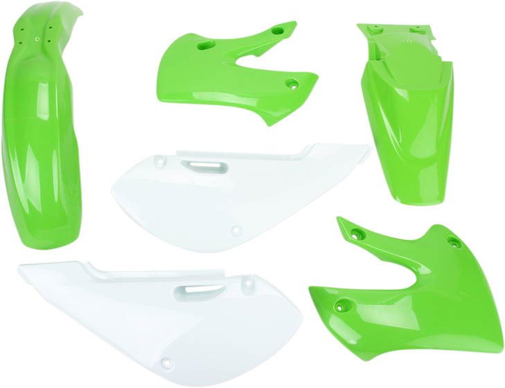 Acerbis Standard Replacement Body Kit - Oem '05 Green/White 2041070206