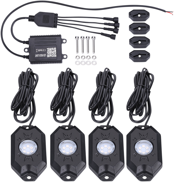 Brite-Lites Led Rock Light Kit Bl-Rgbrock4