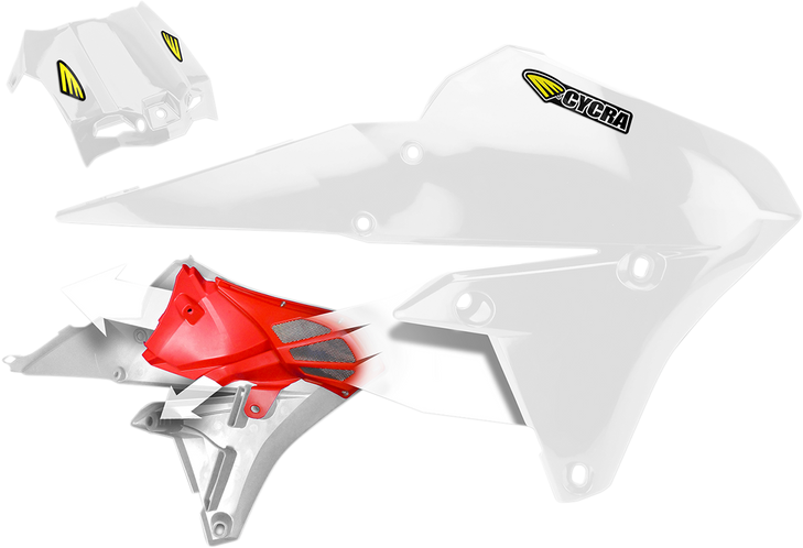 Cycra Powerflow Shrouds - White 1Cyc-1782-42