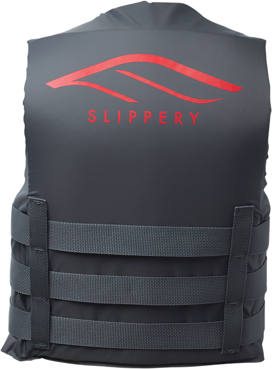 Slippery Hydro Nylon Vest - Charcoal/Red - 2Xl/3Xl