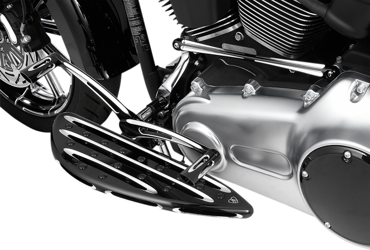 Arlen Ness Shift Rod - Deep Cut - Round - Black 19-931