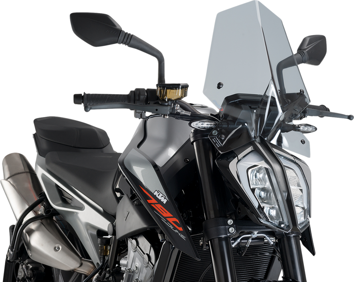 Puig Hi-Tech Parts New Generation Windscreen - 16-1/4" - Smoke - Ktm 9668H