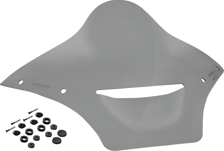 Memphis Shades Windshield Brl Race Bubble 15-23 Fltrx Vented 4 Black Smoke Mbr101312