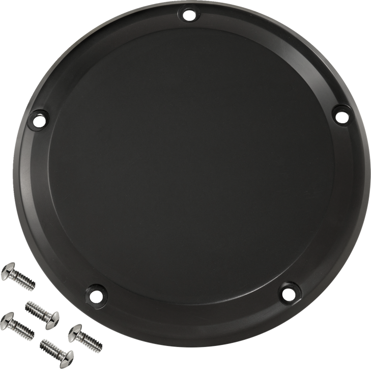 Derby Cover - 5 Hole - Smooth - Black - M8 Softail 06-966-1
