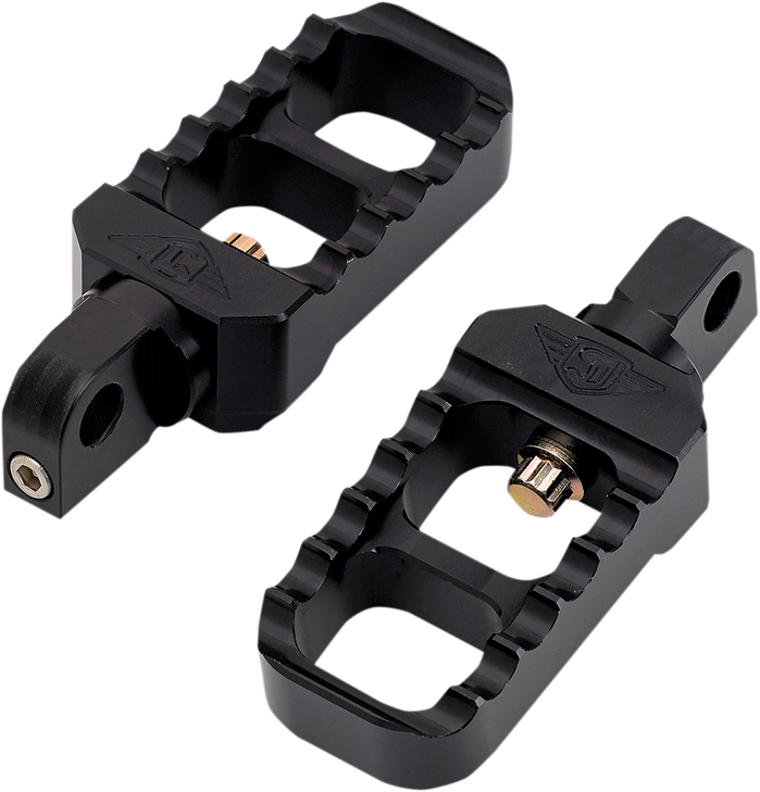 Joker Machine Adjustable Stubby Footpegs - Black 08-642-1B