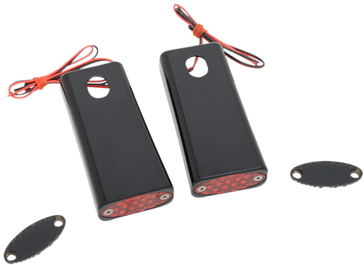 Pro-One Perf.Mfg. Strut Led Marker Light - Black/Red 909108Br