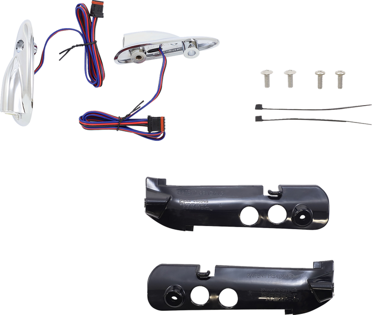 Paul Yaffe Bagger Nation Run/Turn Signal - Amber/White - Chrome - Road Glide Pyo:Lb-Rg-Drl-C