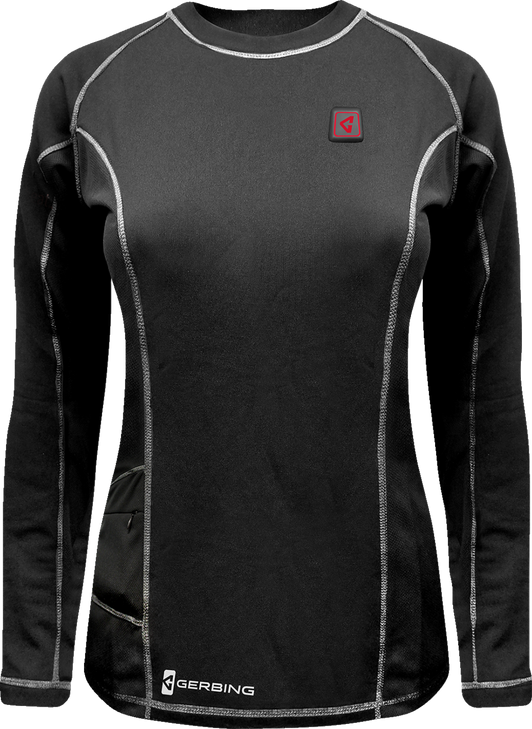 Women'S 7V Heated Base Layer Shirt - S Ger-Bls-7V-W-Blk-S