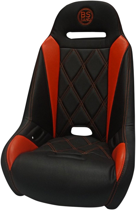 Bs Sand Extreme Seat - Big Diamond - Black/Deep Orange Exbudobdc