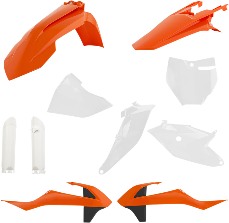 Acerbis Full Replacement Body Kit - Oem Orange/White/Black 2686027118