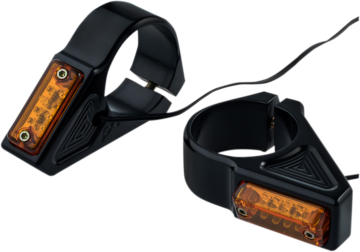 Joker Machine Led Turn Signals - 39 Mm - Black 05-300-1