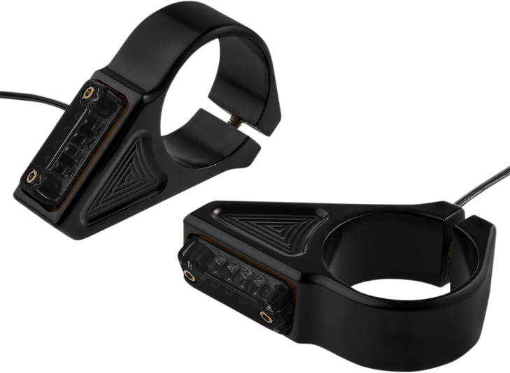 Joker Machine Turn Signal - 39 Mm - Amber - Black 05-303-1