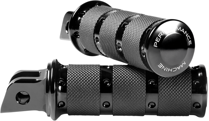 Performance Machine (Pm) Footpegs - Black - Xls - M8 0035-1247M-B