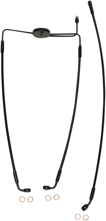 Magnum Shielding Brake Line - Front - Xr - Black Sbb1310-27