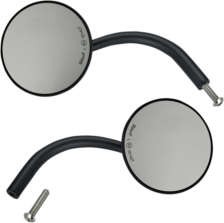 Biltwell Mirror - Round - Black 6503-400-132