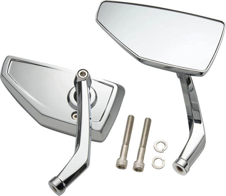 Ciro Mirrors - Chicane - Side View - Chrome - Left/Right - Pair 55000