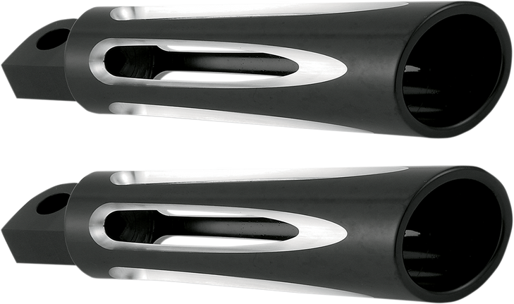 Arlen Ness Footpeg - Deep Cut - Black 06-472