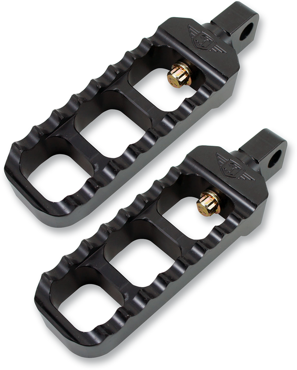 Joker Machine Adjustable Serrated Footpegs - Narrow - Black 08-61-5B