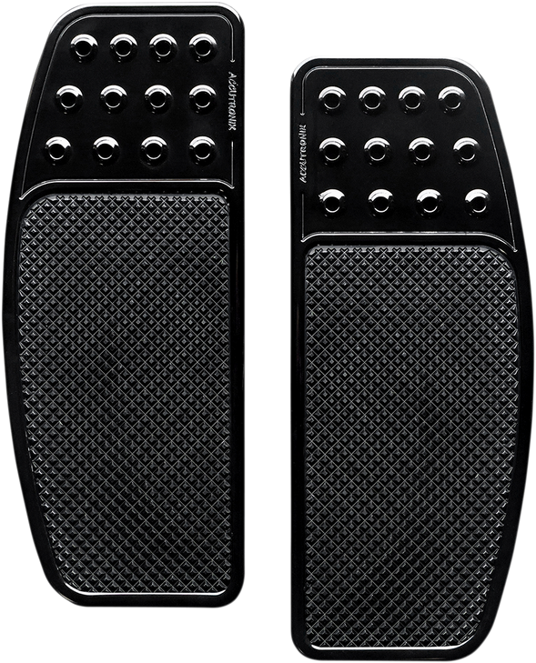 Accutronix Front Floorboards - Extended - Black - Drilled - Original - Chief Fbf91-Kdob