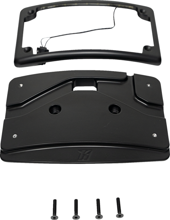 Kodlin Usa License Plate Mount Kit Curved Black Kus20102