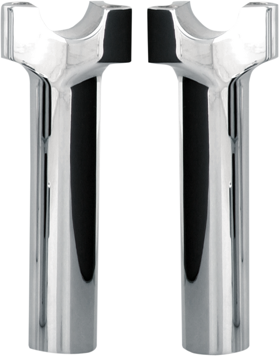 Wild 1 Chubby Billet Risers - 6" - Chrome Wo528