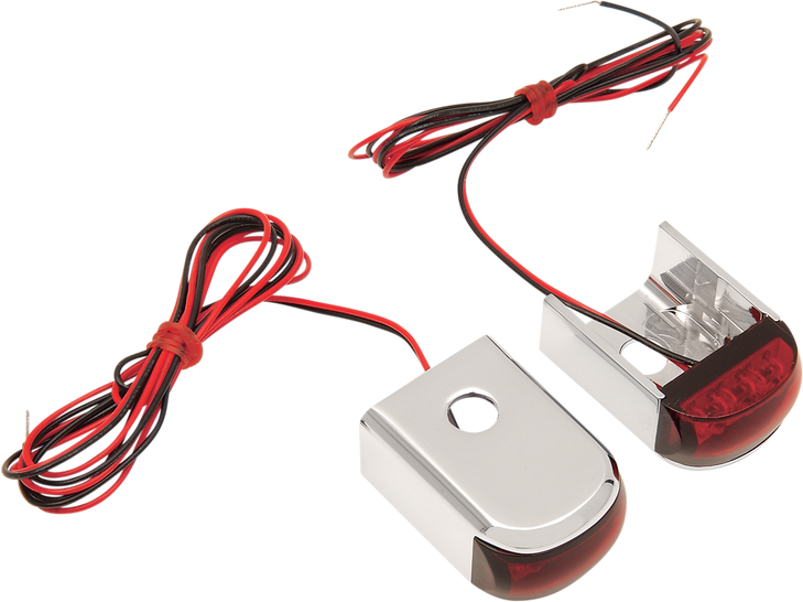 Alloy Art Strut Light - Led - Red/Red - Chrome Dsl-3