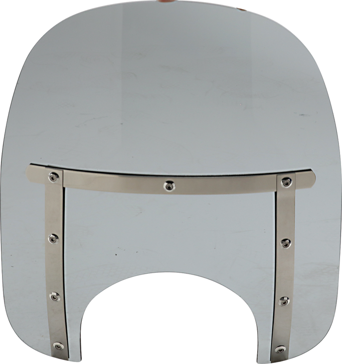 Memphis Shades Memphis Slim Windshield - 15" - 9" Headlight Cutout - Dark Black Smoke Mem41210