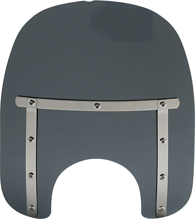 Memphis Shades Memphis Slim Windshield - 15" - 7" Headlight Cutout - Dark Black Smoke Mem41110