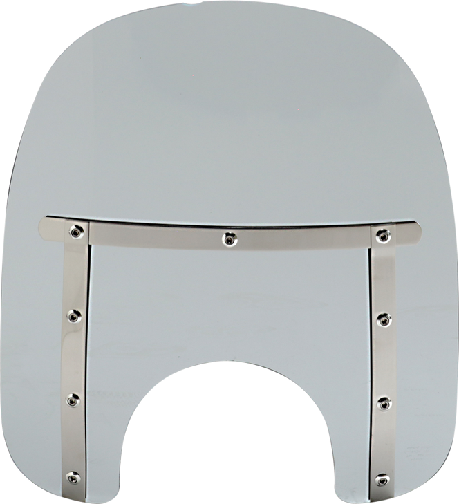 Memphis Shades Memphis Slim Windshield - 15" - 7" Headlight Cutout - Black Smoke Mem41112