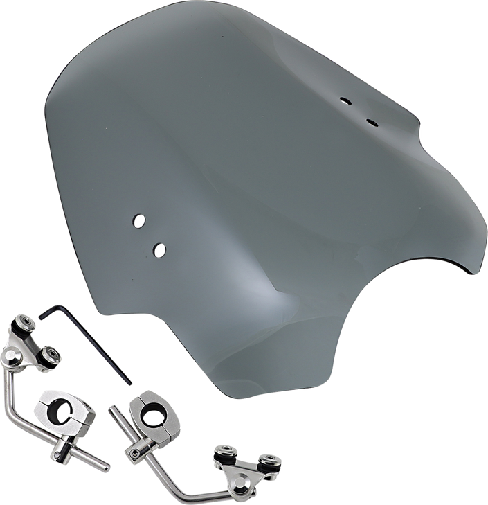 Memphis Shades Hellcat Windshield - Black Smoke Mem17112