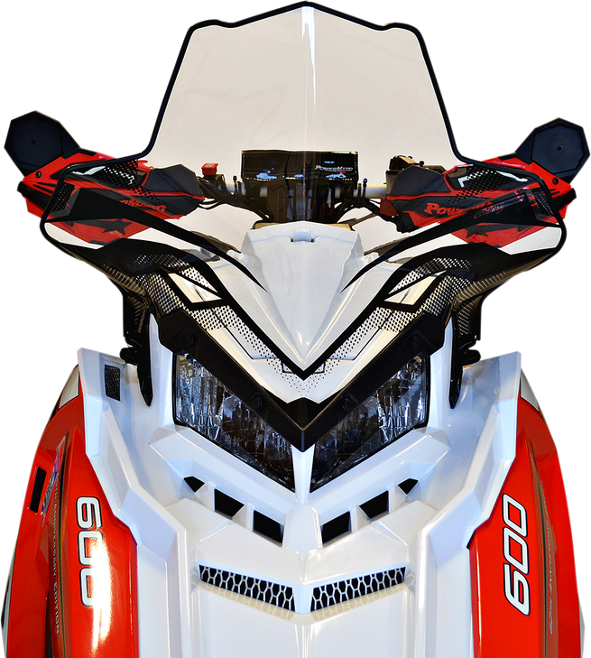 Powermadd Windshield - Mid - 18.5" - Polaris 11630