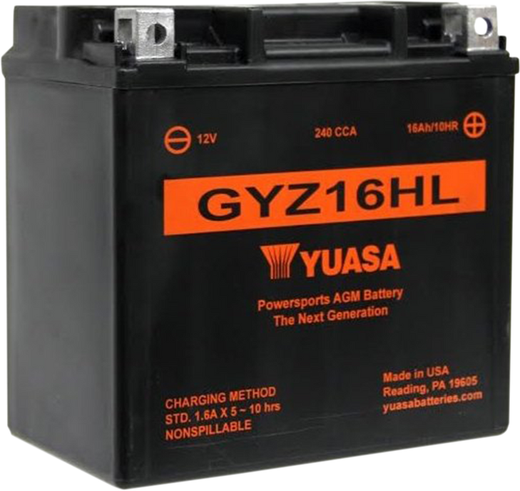 Yuasa Agm Battery - Gyz16Hl Yuam716Ghl
