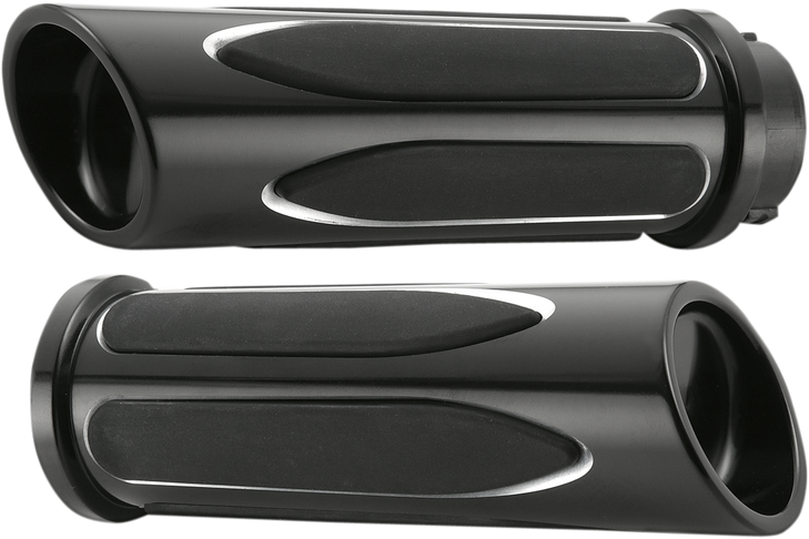 Arlen Ness Grips - Comfort - Deep Cut - Cable - Black 07-051
