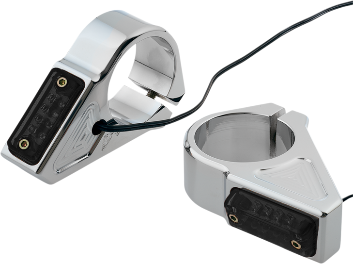 Joker Machine Turn Signal - 41 Mm - Amber - Chrome 05-304-3