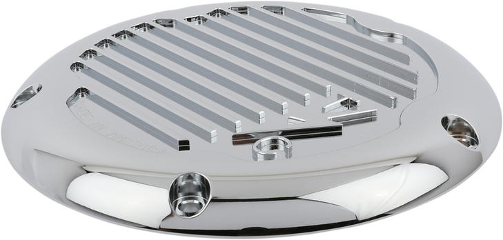 Thrashin Supply Co. M8 - Derby Cover Finned - Chrome Tsc-3017-3