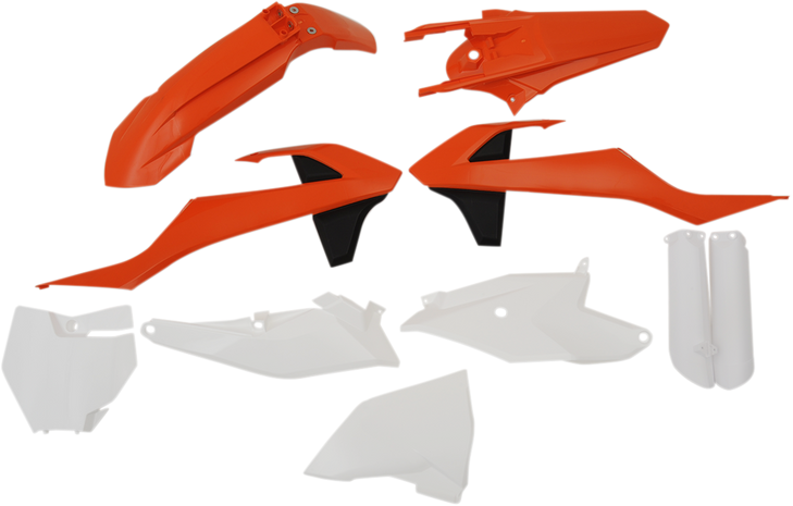 Acerbis Full Replacement Body Kit - Oem Orange/White/Black 2686025909
