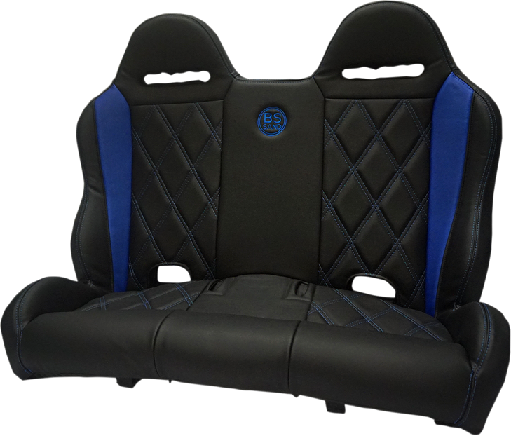 Performance Bench Seat - Black/Blue - Maverick X3 '16-'20 Pebeblbdx