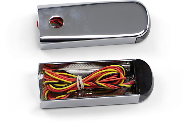 Alloy Art Strut Light - Led - Smoke/Red Chrome Flhc Ssl-Br-2C