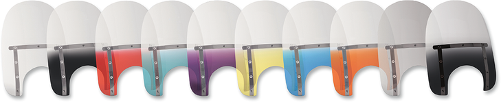 Memphis Shades Memphis Slim Windshield - 17" - Clear Mem4210