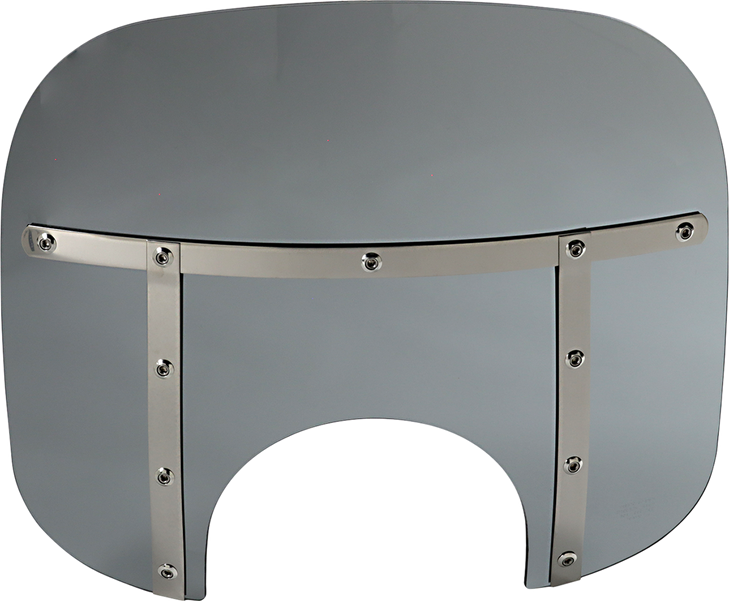 Memphis Shades Fats Windshield - 13" - Headlight - Black Smoke Mem35112