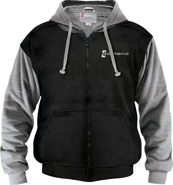 7V Battery Heated Hoodie - Black - Medium Ger-Hdy-7V-Uni-Blk-M