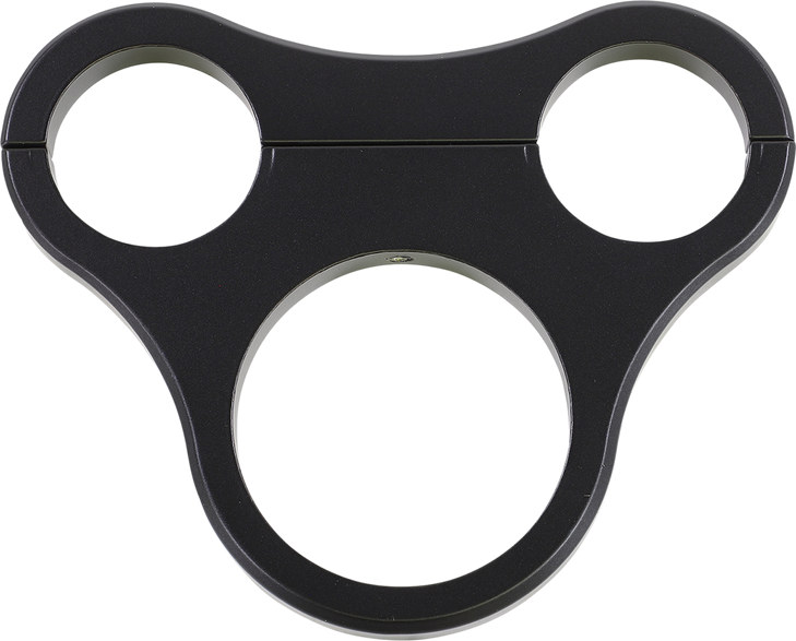 Drag Specialties 1.5" T-Bar Gauge Mount - Flat Black - For Mini Gauge