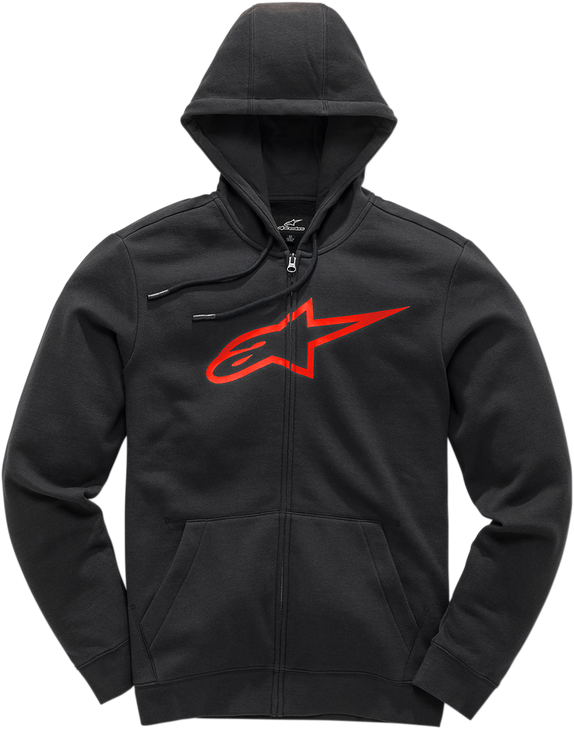 Ageless Ii Zip Hoodie - Black/Red - 2Xl 10385305210302X