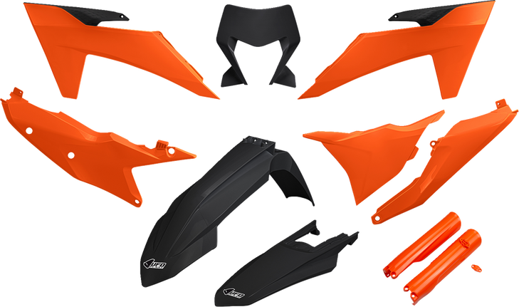 Ufo Body Kit - Orange/Black - Ktm - Exc-F Ktkit530F@333