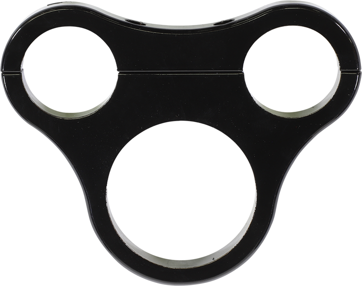 Drag Specialties 1.5" T-Bar Gauge Mount - Gloss Black - For Mini Gauge