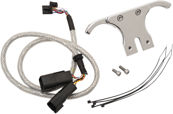 Dakota Digital Chrome Handlebar Clamp Mount With T-Bar Drag Bar - Includes Wiring Harness Ai-250