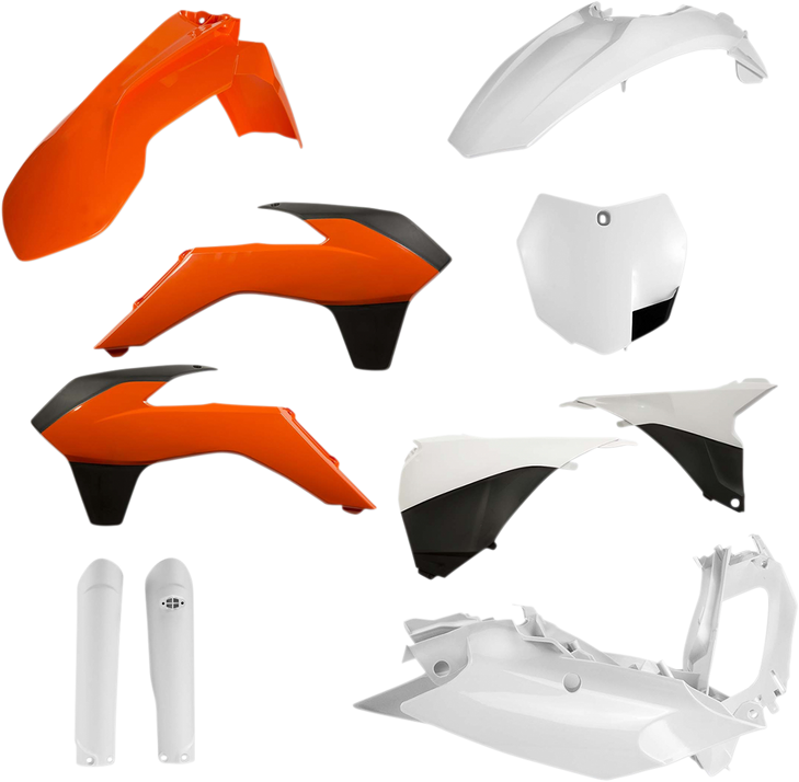 Acerbis Full Replacement Body Kit - Oem Orange/White/Black 2403095135