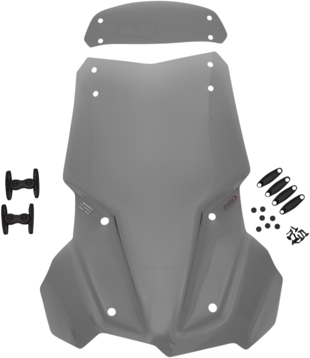Puig Hi-Tech Parts Touring Windscreen W/ Visor - Smoke 9760H